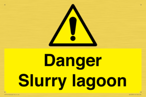 Danger Slurry lagoon